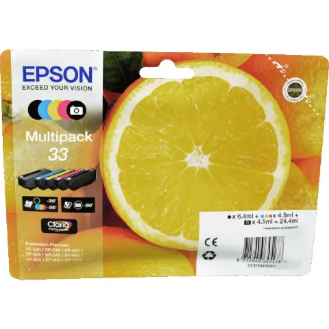 Tusz  Epson zestaw  T33,   CMYK  Claria 33XL